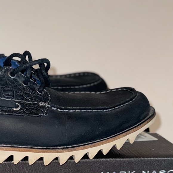 Skechers + Mark Nason Crewe Loafers Leather Boat Shoe Mens sz 12 w/box - Picture 2 of 8